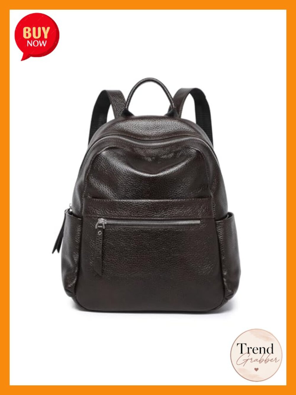 Genuine Leather Backpack Purse for Women Work Travel